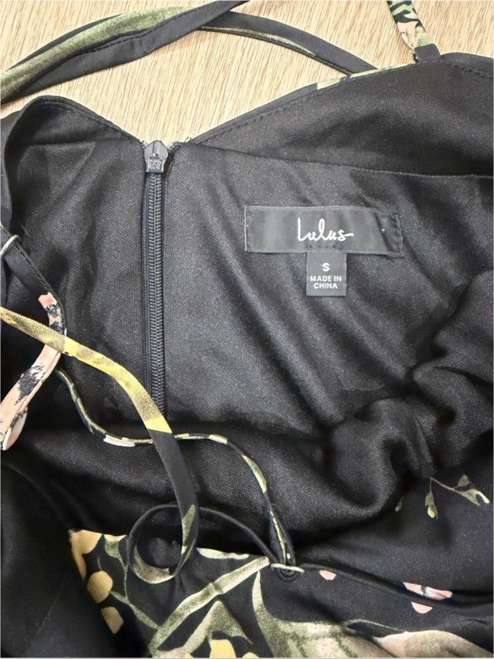 Lulu’s Still the One Black Floral Print Satin Maxi Dress - Picture 7 of 13